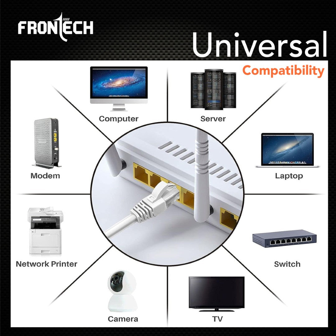 Frontech Cat6 Ethernet Cable/LAN Cable/Network Cable (NC-0001) Frontech Cat6 Ethernet Cable/LAN Cable/Network Cable (NC-0001)
